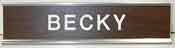 EN1256 - 1.25 X 6 Walnut Nameplate