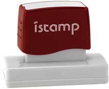 IS-24<br>I-Stamp Custom Pre-Inked Stamp Impression Size: 1-1/8" x 3-3/8"