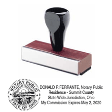 Rubber Stamp<br>Ohio Notary Stamp w/Seal