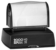 2000 Plus HD-35 Pre-Inked Stamp,br>1-3/16in X 2in