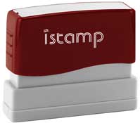 IS-05<br>I-Stamp Custom Pre-Inked Stamp Impression Size: 1/4" x 2-1/2"