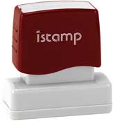 IS-09<br>I-Stamp Custom Pre-Inked Stamp Impression Size: 9/16" x 2" 