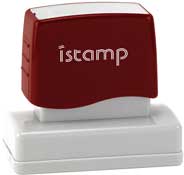 IS-18<br>I-Stamp Custom Pre-Inked Stamp Impression Size: 15/16" x 2-1/2"