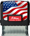 S-853 Self-Inking Stamp Flag