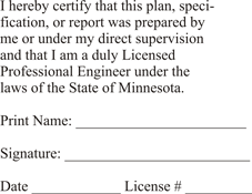 Licensed Professional Engineer (Stamp) - Minnesota<br>ENG-STAMP-MN