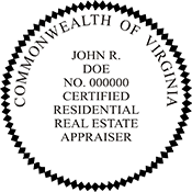 Certified Residential Real Estate Appraiser - Virginia<br>RESIDENAPPR-VA