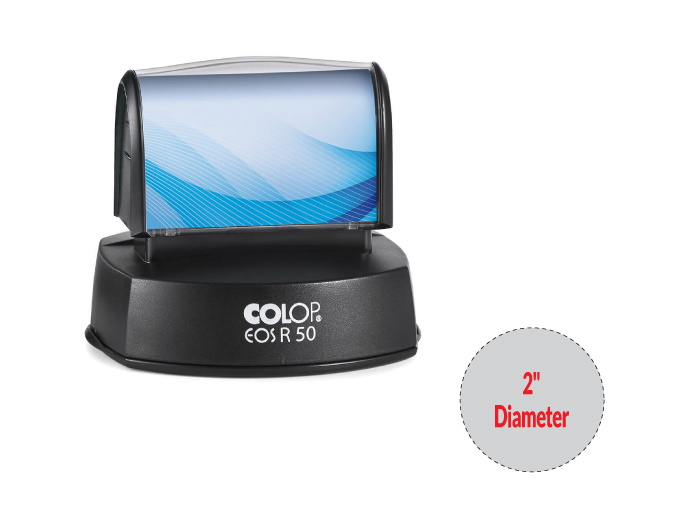 HDR50 - 2000 Plus HD-R 50 Pre-Inked Stamp
Diameter size: 2in