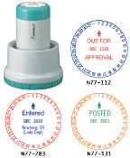 N77-283<br>XpeDater Rotary<br>Date Stamp<br>1-3/4" Diameter
