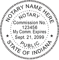 Indiana Notary Seal