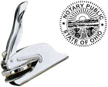 Pocket Ohio Notary Seal 1 5/8" Diameter Die