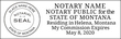 MT-NOT-1 - Montana Notary Stamp