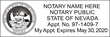 NV-NOT-1 - Nevada Notary Stamp - Resident