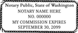 WA-NOT-1 - Washington Notary Stamp