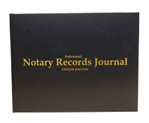 NRB-LGR-HC - Professional Notary Records Journal. Ledger Edition (California Style)<br>Hard Cover